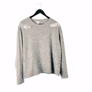 H&M Women Pull Over Glitzy Sweater. Sz L